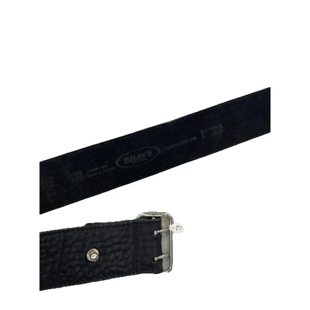 Brave Beltworks Wide Leather Belt Black‎ Men's 30 Leather H89